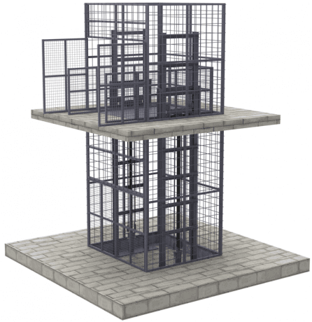 Fully Caged Goods Lifts